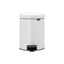 Poubelle à Pédale New Icon 5L Blanc - BRABANTIA
