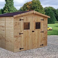 abris jardin bois